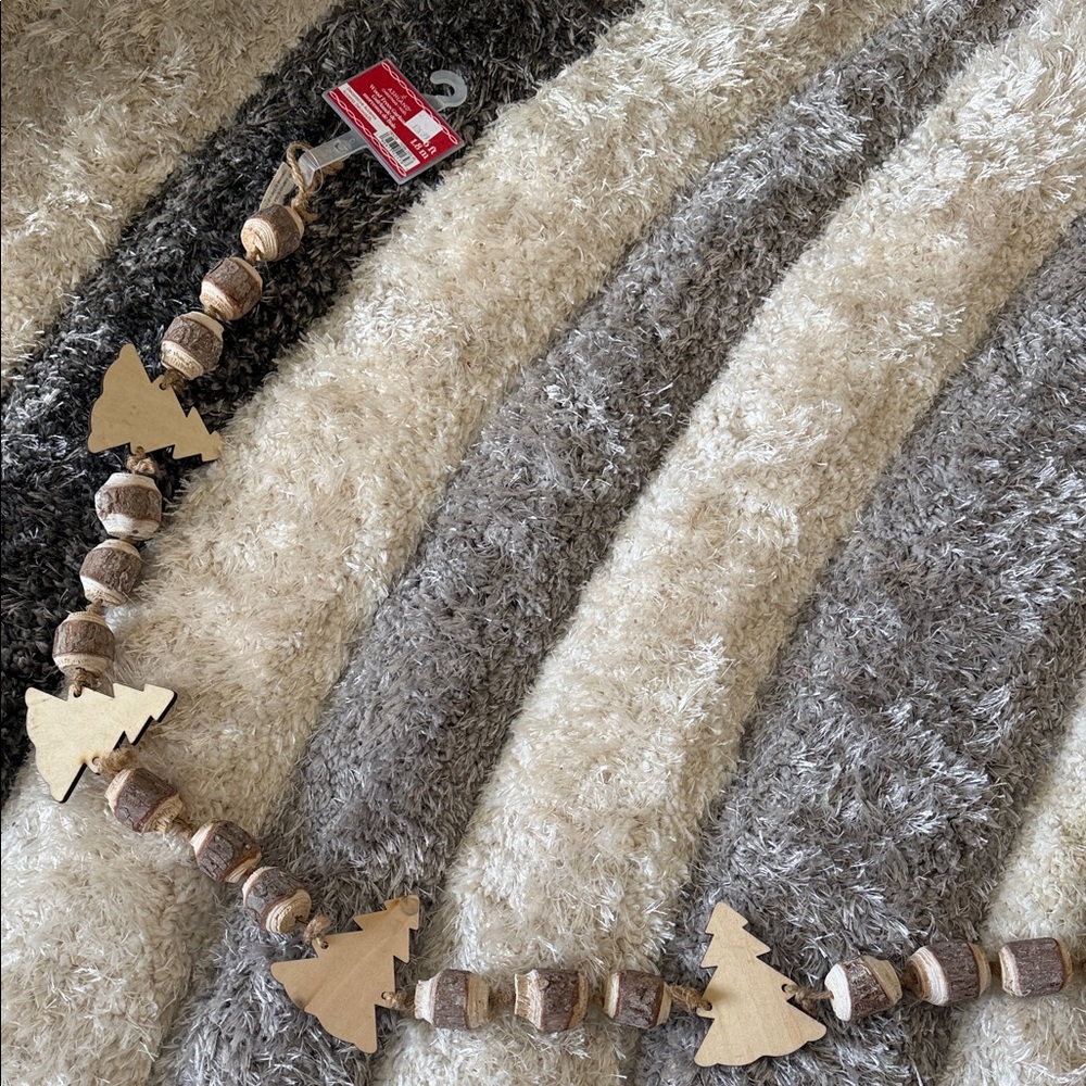 Wood Trees Garland